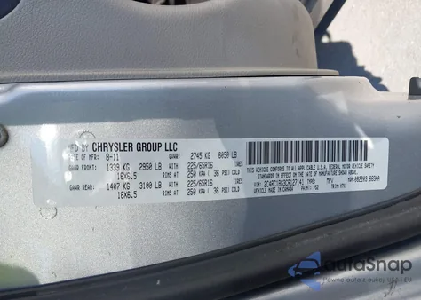 2012 Chrysler Town & Country Touring from USA, damaged, VIN 2C4RC1BG3CR127141